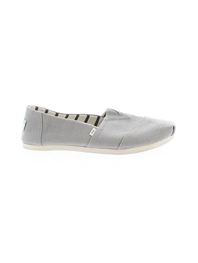 Pre-owned Toms Flats In Gray