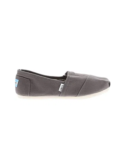 Pre-owned Toms Flats In Gray