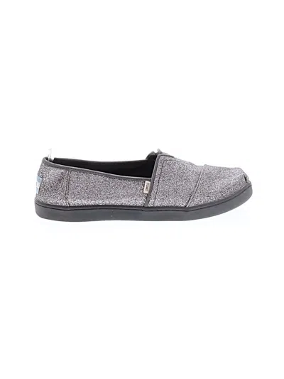 Pre-owned Toms Kids' Flats In Gray