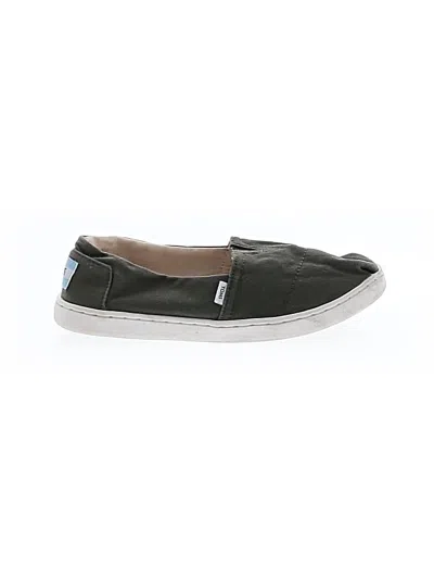 Pre-owned Toms Kids' Flats In Green