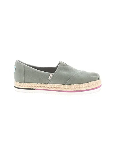 Pre-owned Toms Flats In Green