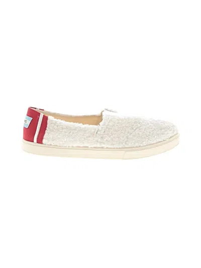 Pre-owned Toms Flats In Ivory