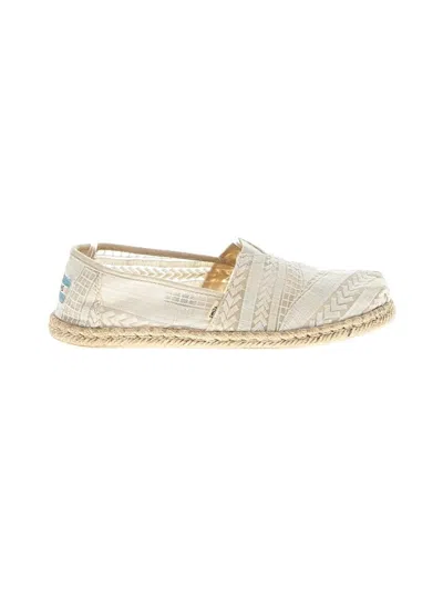 Pre-owned Toms Flats In Ivory