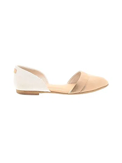 Pre-owned Toms Flats In Ivory