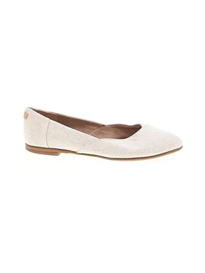Pre-owned Toms Flats In Ivory