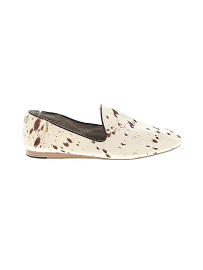 Pre-owned Toms Flats In Ivory