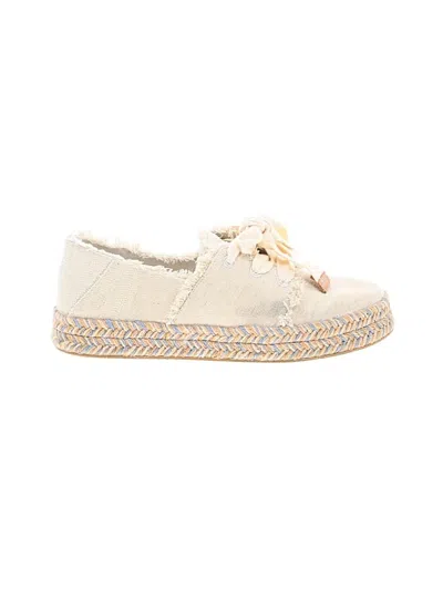 Pre-owned Toms Flats In Ivory