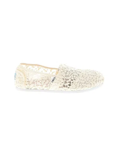 Pre-owned Toms Flats In Ivory