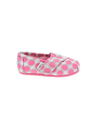 Pre-owned Toms Kids' Flats In Pink