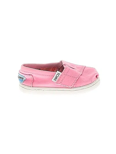 Pre-owned Toms Kids' Flats In Pink