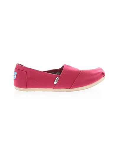 Pre-owned Toms Flats In Pink