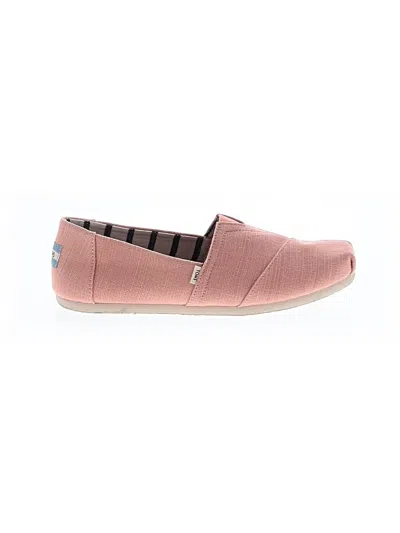 Pre-owned Toms Flats In Pink