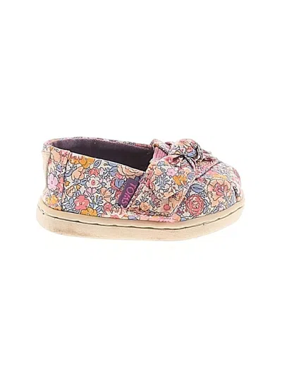 Pre-owned Toms Kids' Flats In Pink