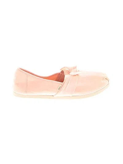Pre-owned Toms Flats In Pink