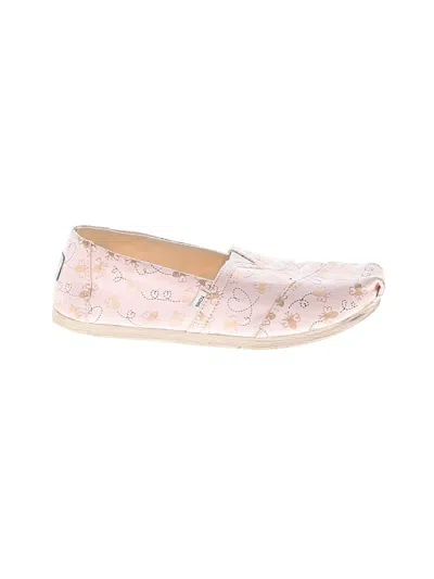 Pre-owned Toms Flats In Pink