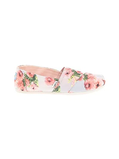 Pre-owned Toms Flats In Pink