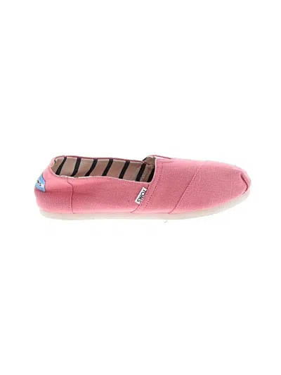Pre-owned Toms Flats In Pink