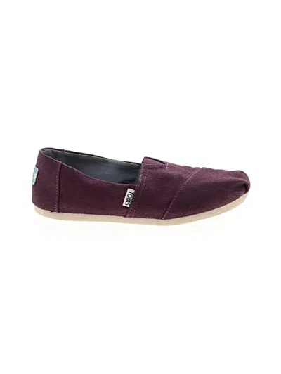 Pre-owned Toms Flats In Purple