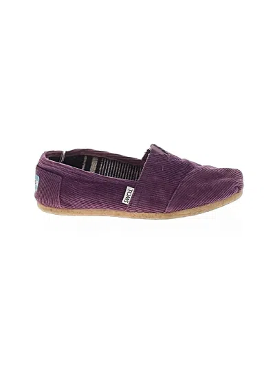 Pre-owned Toms Flats In Purple