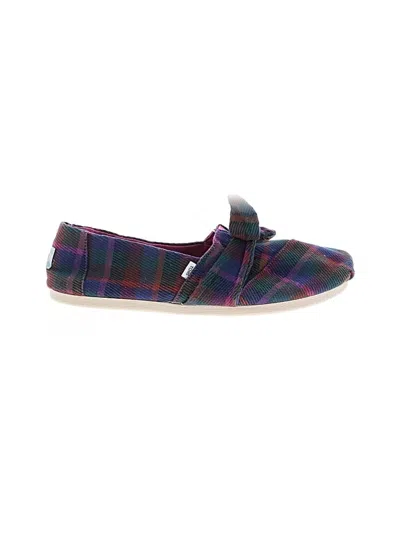 Pre-owned Toms Flats In Purple