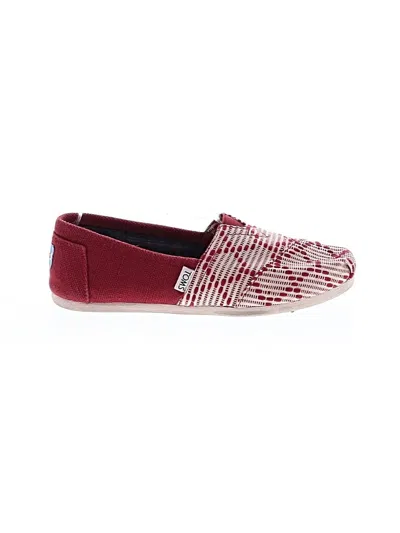 Pre-owned Toms Flats In Red
