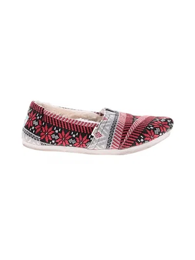 Pre-owned Toms Flats In Red