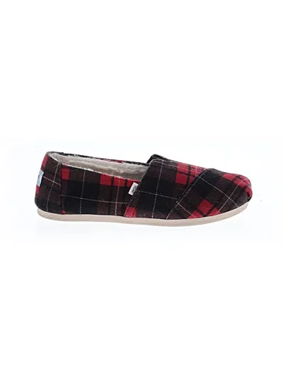 Pre-owned Toms Flats In Red