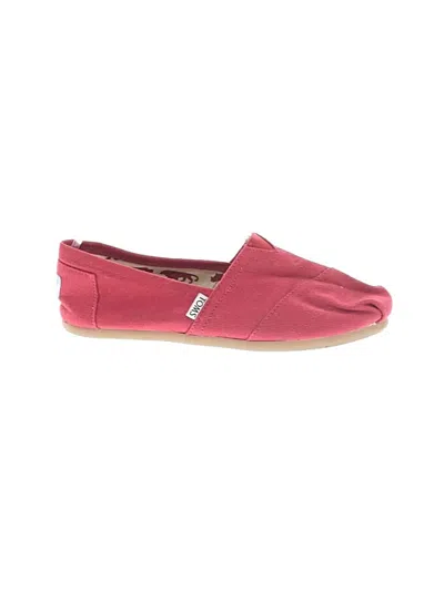 Pre-owned Toms Flats In Red