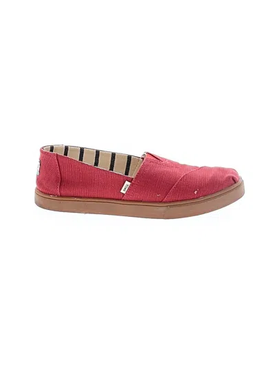 Pre-owned Toms Flats In Red