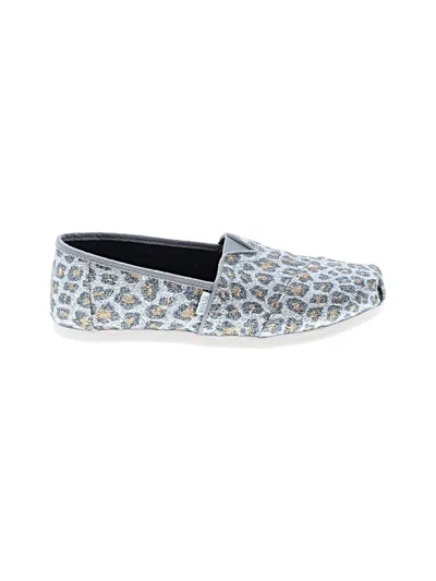 Pre-owned Toms Flats In Silver