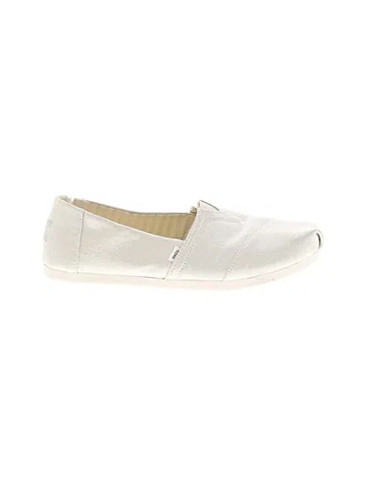 Pre-owned Toms Flats In Silver