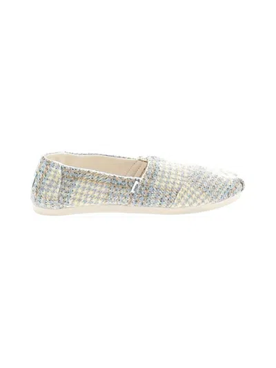 Pre-owned Toms Flats In Silver