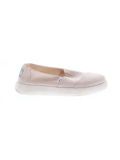 Pre-owned Toms Flats In Tan
