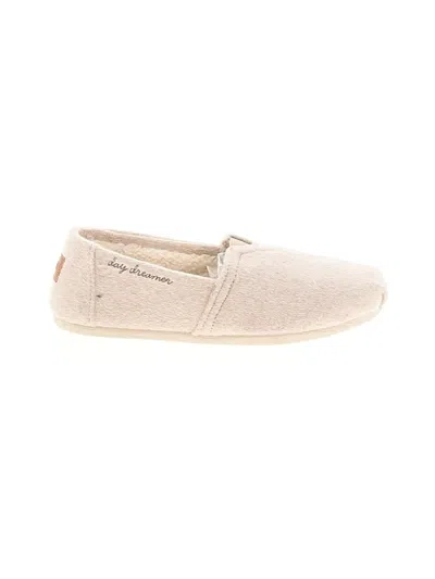 Pre-owned Toms Flats In Tan