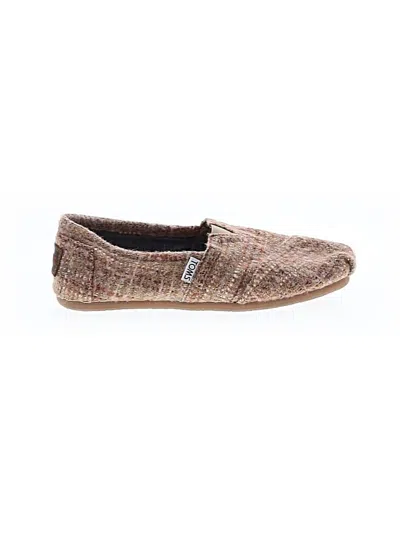Pre-owned Toms Flats In Tan