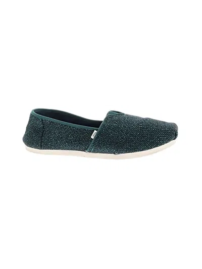 Pre-owned Toms Flats In Teal