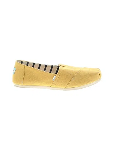 Pre-owned Toms Flats In Yellow