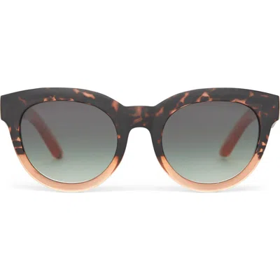 Toms Florentin 52mm Cat Eye Sunglasses In Tortoise Apricot Crystal Fade