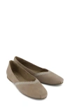 Toms Gemma Ballet Flat In Gray