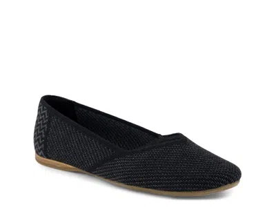 Toms Gemma Flat In Black