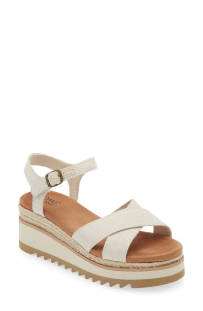 Toms Gia Platform Wedge Sandal In Natural