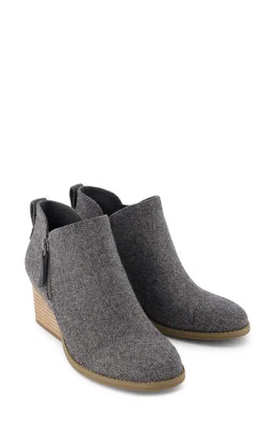 Toms Goldie Wedge Bootie In Black