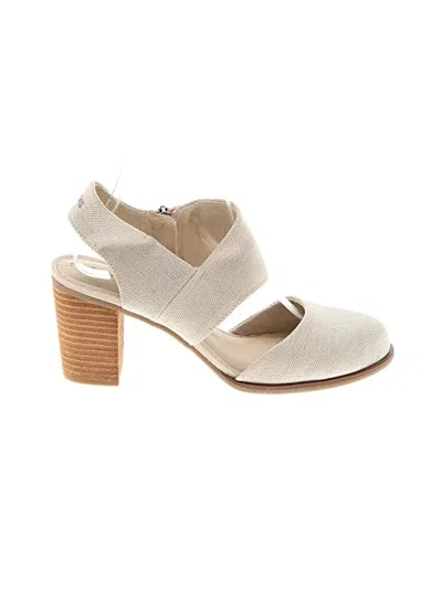 Pre-owned Toms Heels In Ivory