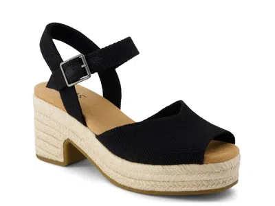 Toms Isla Espadrille Sandal In Black