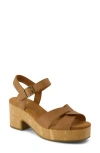 Toms Isla Platform Sandal In Brown