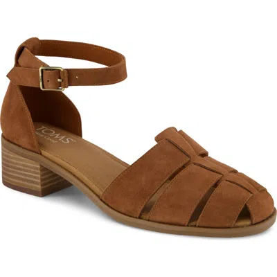 Toms Jaclyn Ankle Strap Fisherman Sandal In Brown