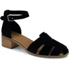 Toms Jaclyn Ankle Strap Fisherman Sandal In Black