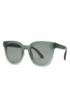 Toms Juniper 54mm Round Sunglasses In Spruce Crystal Fade/green