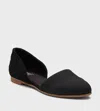 Toms Jutti Womens Suede Calf Hair D'orsay In Black
