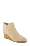 Toms Kaia Wedge Bootie In Oatmeal Suede